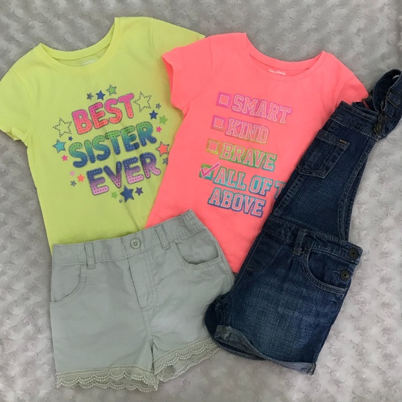 Garanimals & Gap Other - 4T Girl’s Summer Bundle Gap Shortalls Overalls